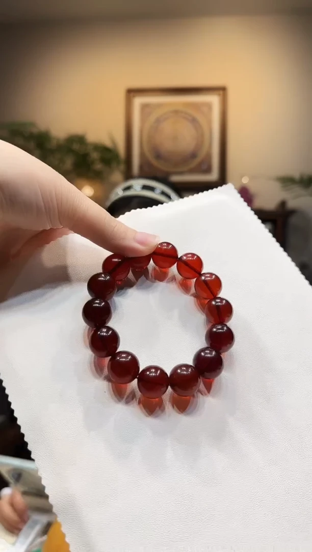 精品15m血珀素圈手链