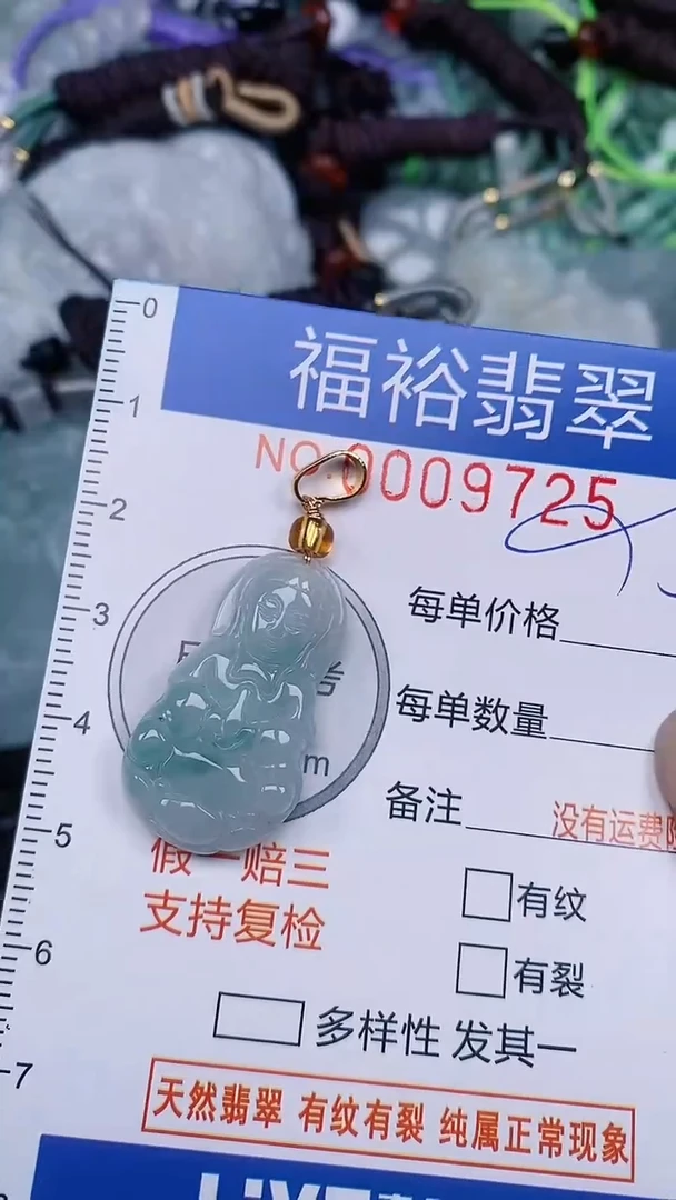 翡翠未镶嵌颈饰...0009725