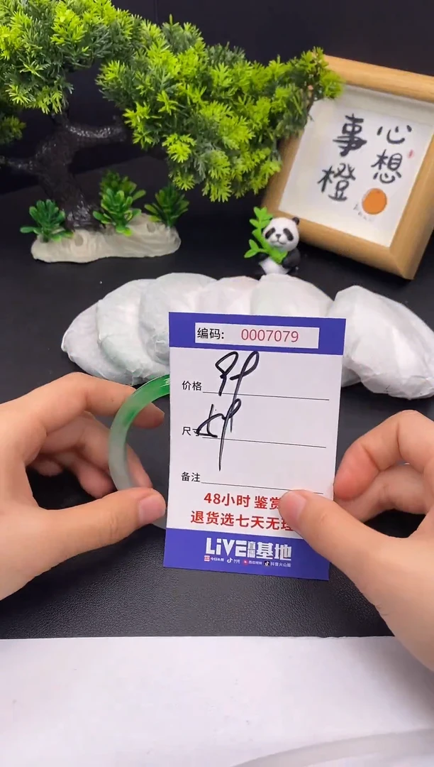 未镶嵌手镯翡翠0007079