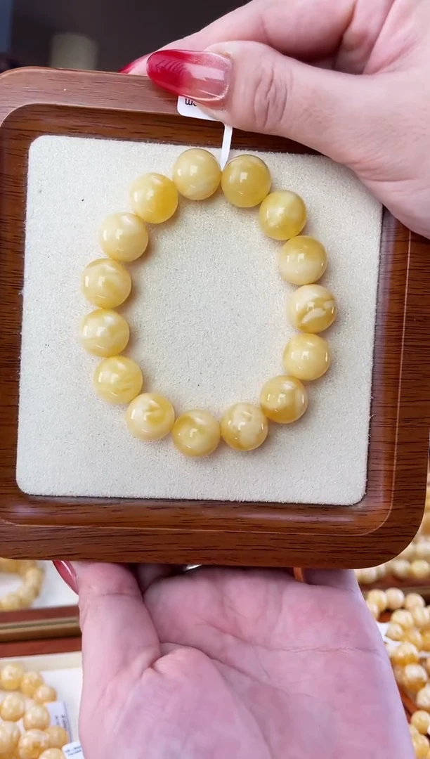 裸石蜜蜡未镶嵌手串