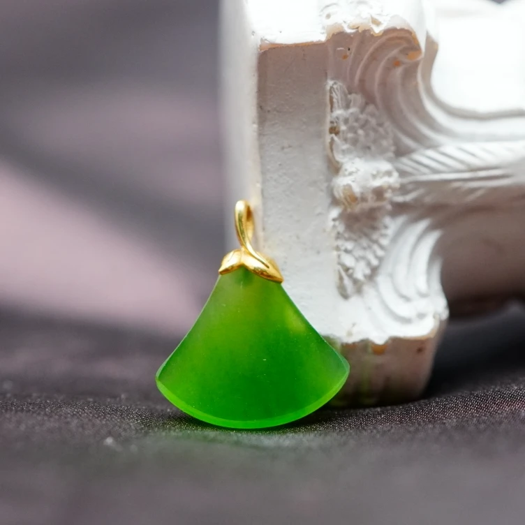 18K和田玉碧玉吊坠 T071110