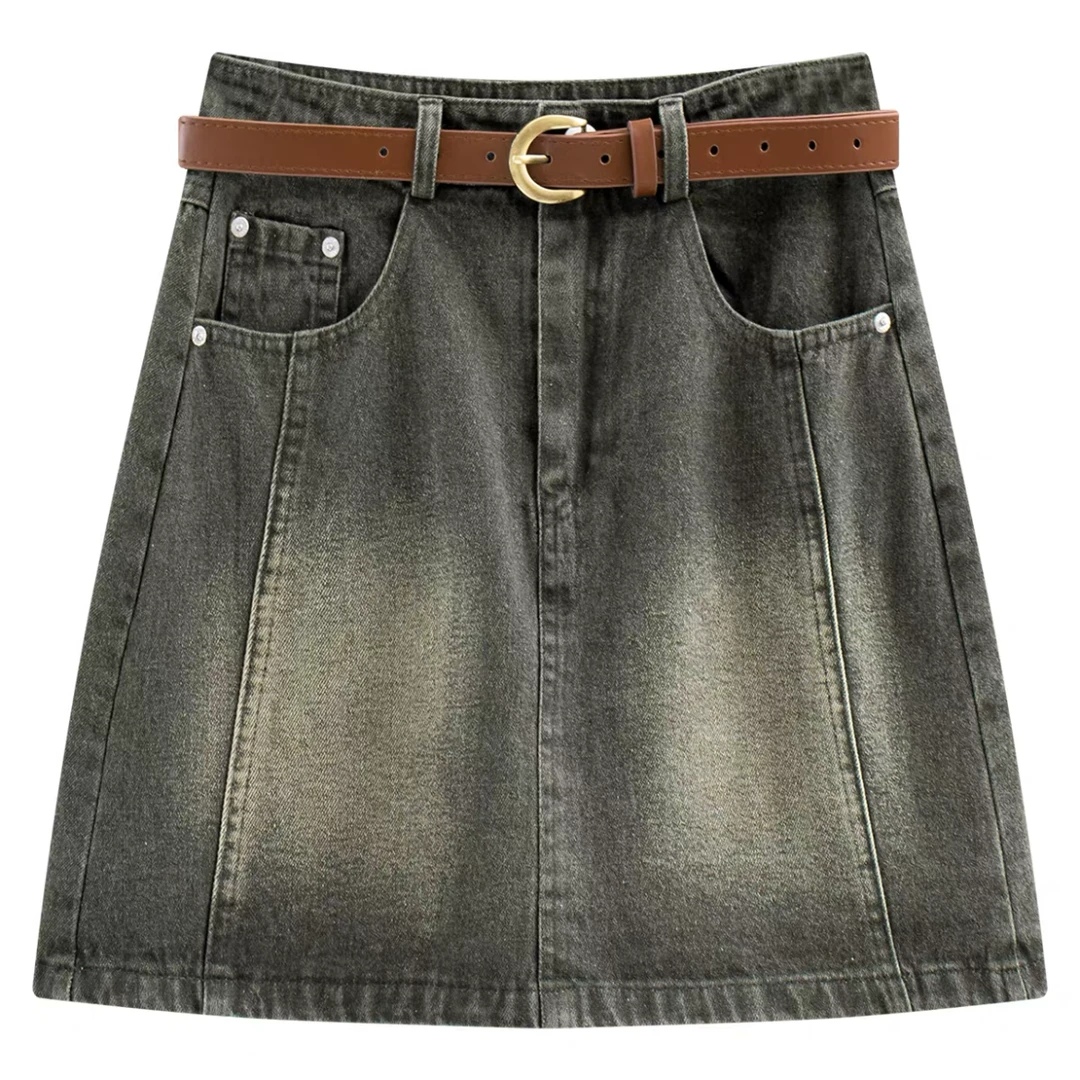 【龙哥专属】Q1F36003A 时尚百搭休闲短裙