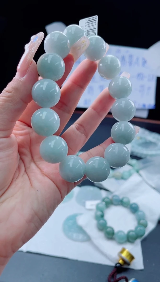 未镶嵌定制翡翠珠串