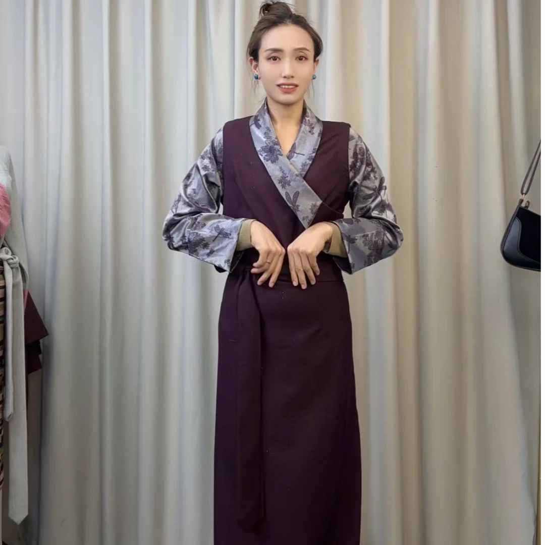 新款女生四季款西藏服博拉裙民族服饰