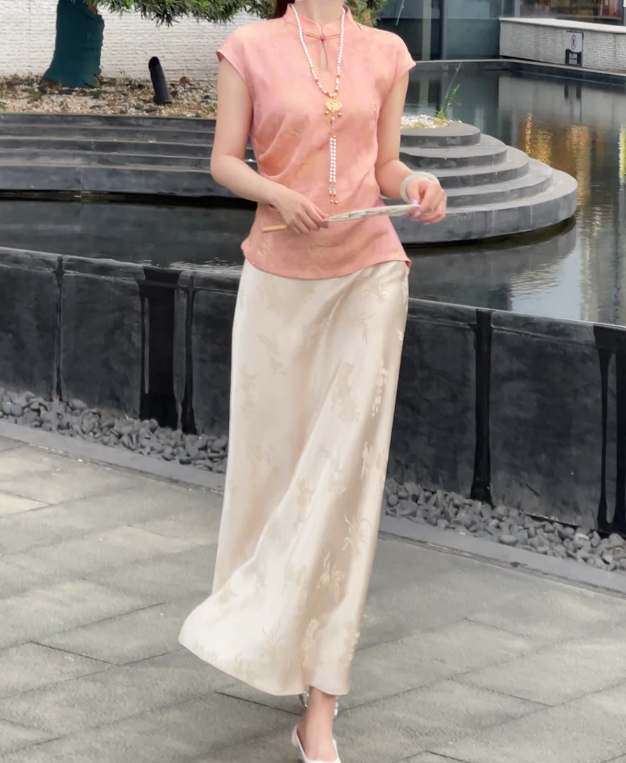 时尚气质百搭夏季夏季新款女装半身裙F9505