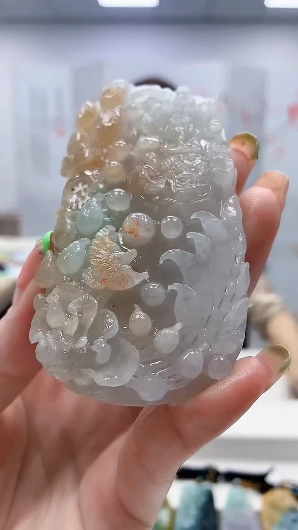 未镶嵌定制翡翠4829ry-毛货挂件100