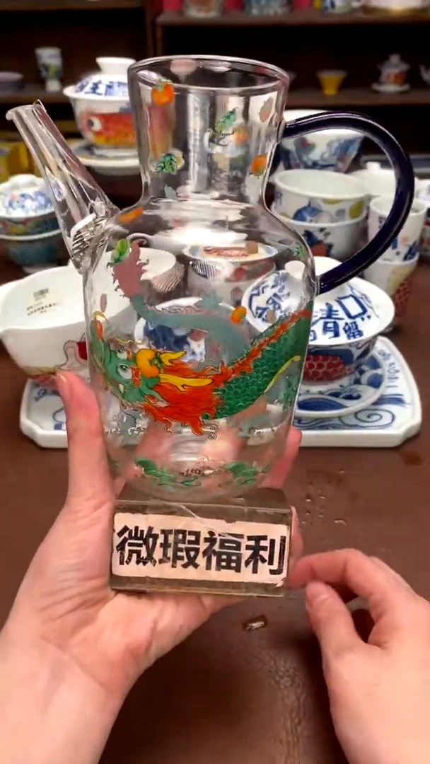【闪购商品】龙纹玻璃杯（微瑕福利）昨明陶瓷