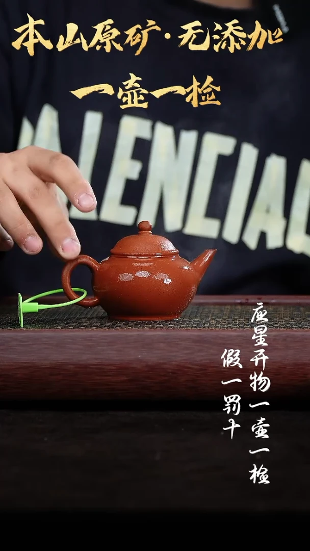 【闪购商品】紫砂茶壶小煤窑朱泥 水平 140cc