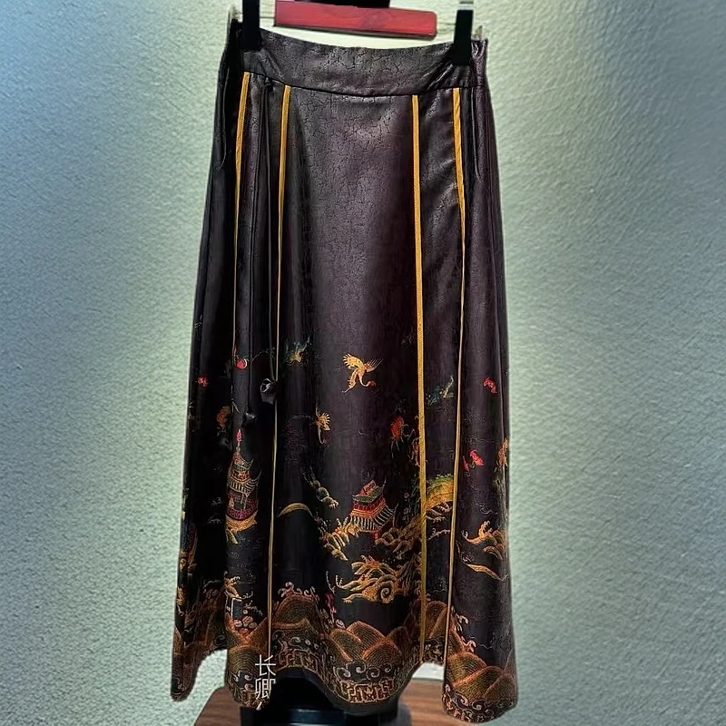 滕王阁】国风新款高端气质遮肉马面裙148