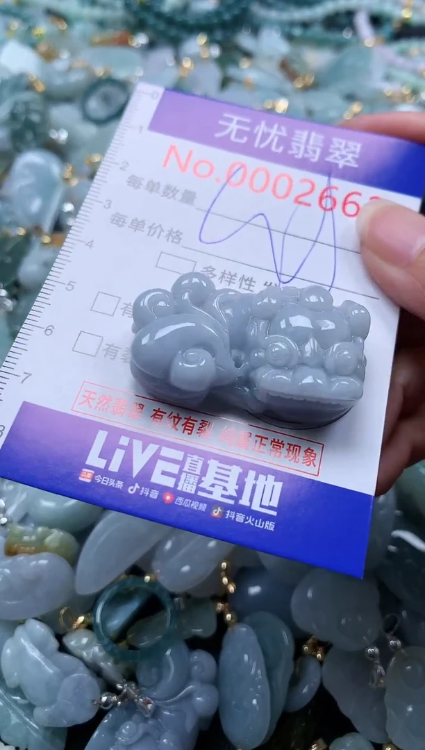 翡翠未镶嵌吊坠(不含链)2662