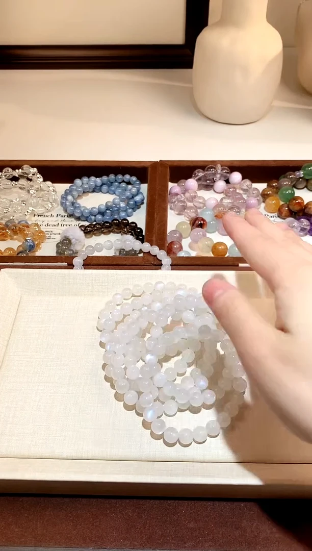 未镶嵌手链长石月光石蓝月光手串 8 多样性发一