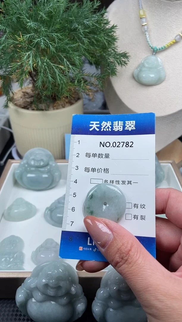 颈饰未镶嵌翡翠纯天然A货缅翡2782