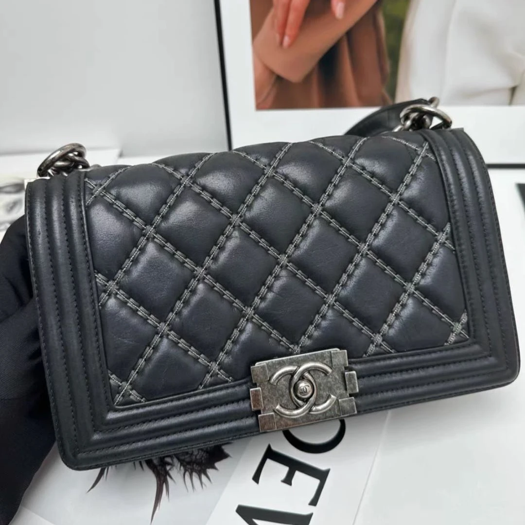 95新 Chanel/香奈儿 香奈儿秀款leboy中号