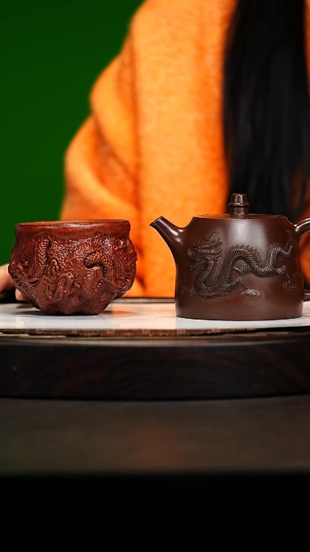 宜兴原矿高端紫砂 汉棠紫泥280cc