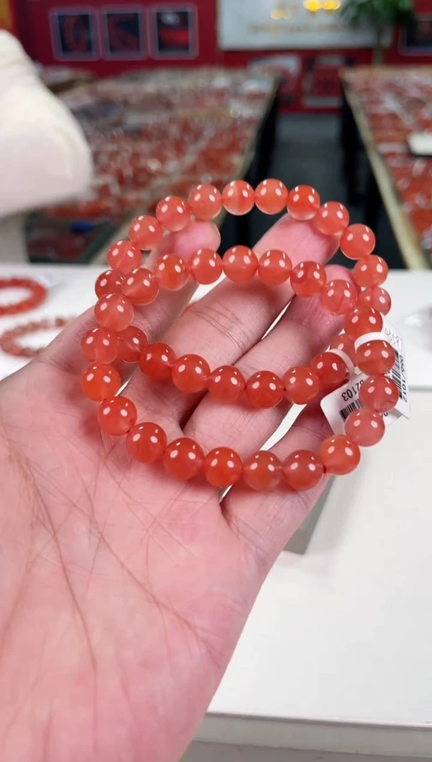 南红玛瑙冰红手串9+未镶嵌（多样式发其一）