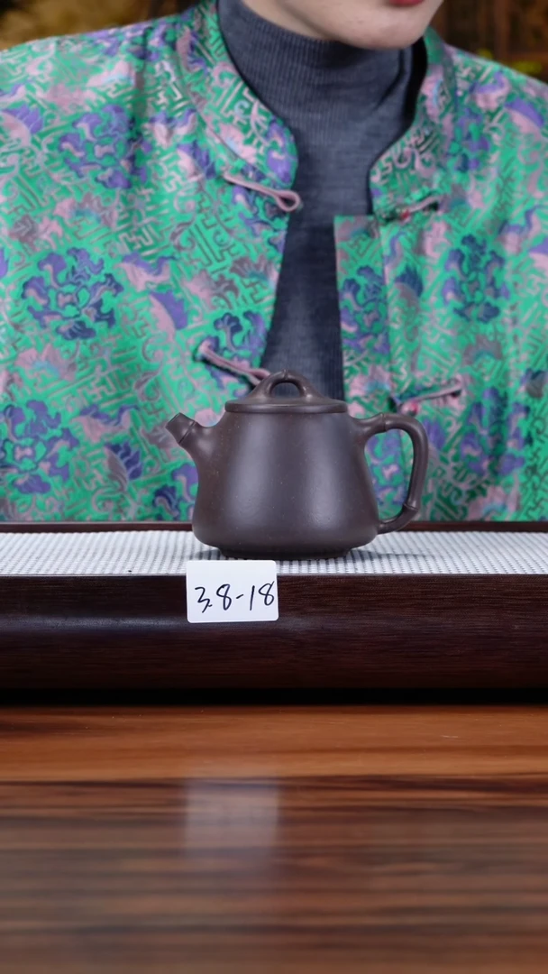 【闪购商品】紫砂茶壶3.8-18清灰紫 高石瓢240