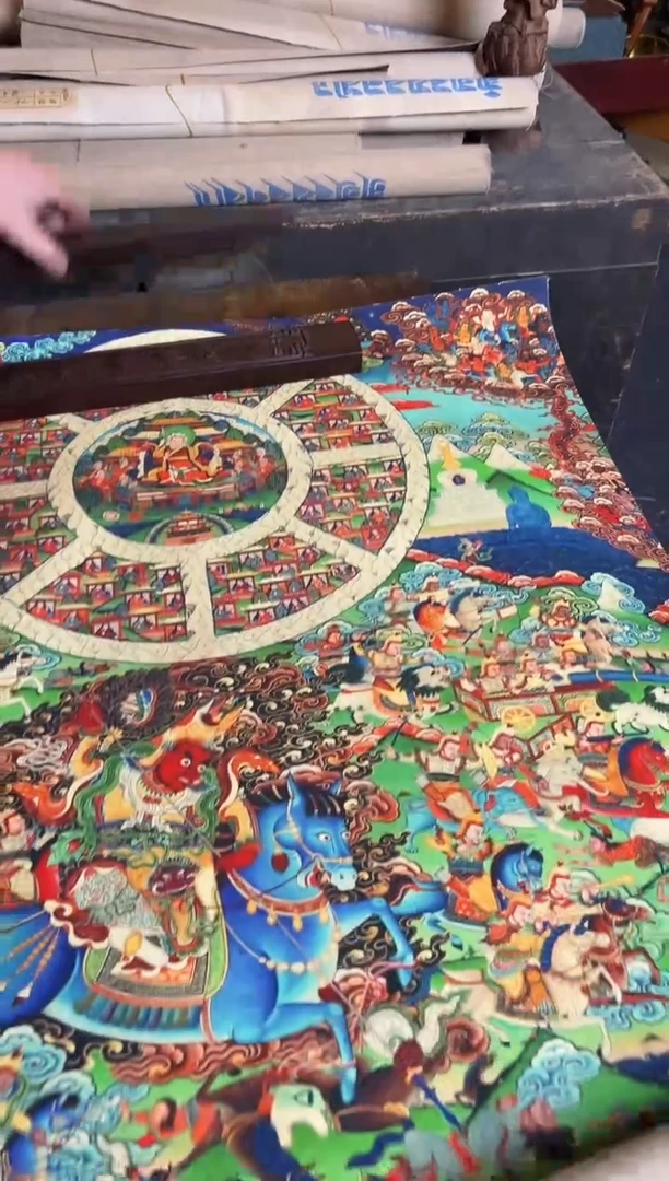 卷轴画手绘唐卡026