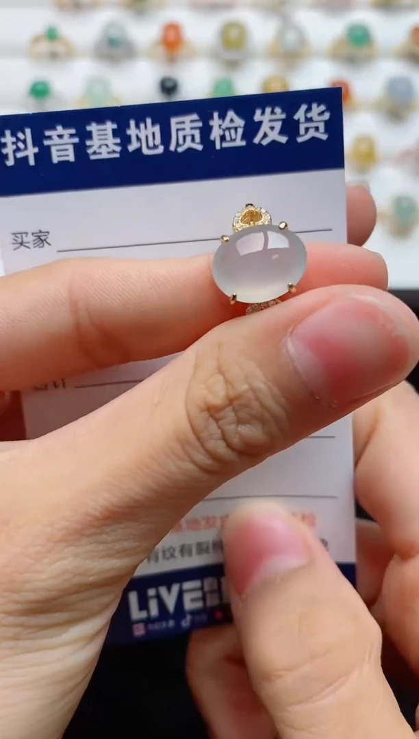 翡翠戒指银S925镶嵌..........