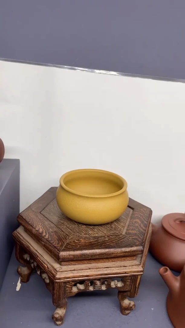 茶壶紫砂黄金段 普洱杯