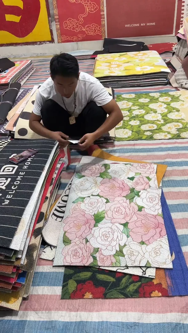 不退不换丝圈瑕疵地毯60*90cm225