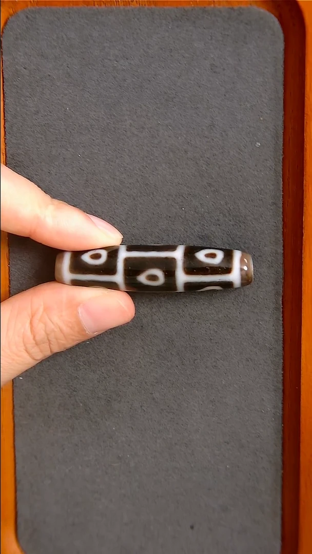 未镶嵌玛瑙/玉髓珠宝半成品建成三界菩提九眼天珠12*52
