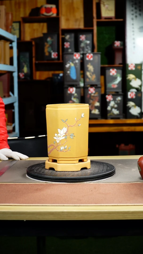 紫砂花盆紫砂花盆