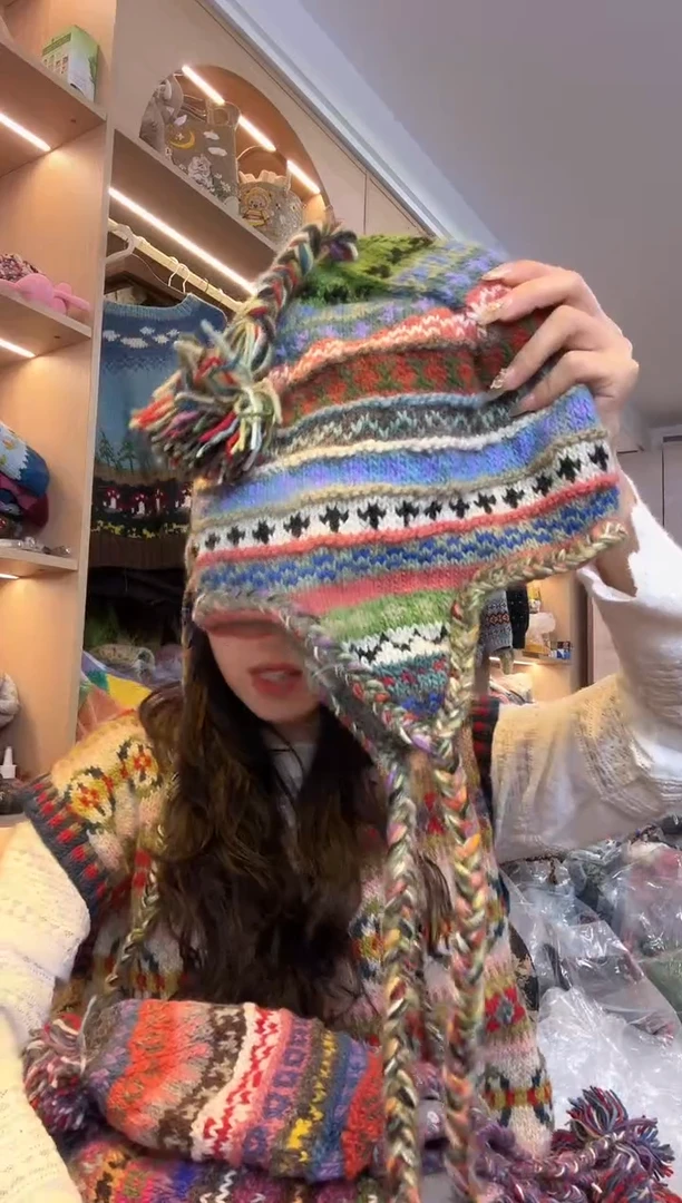 羊毛?*.百羊毛护耳帽B794