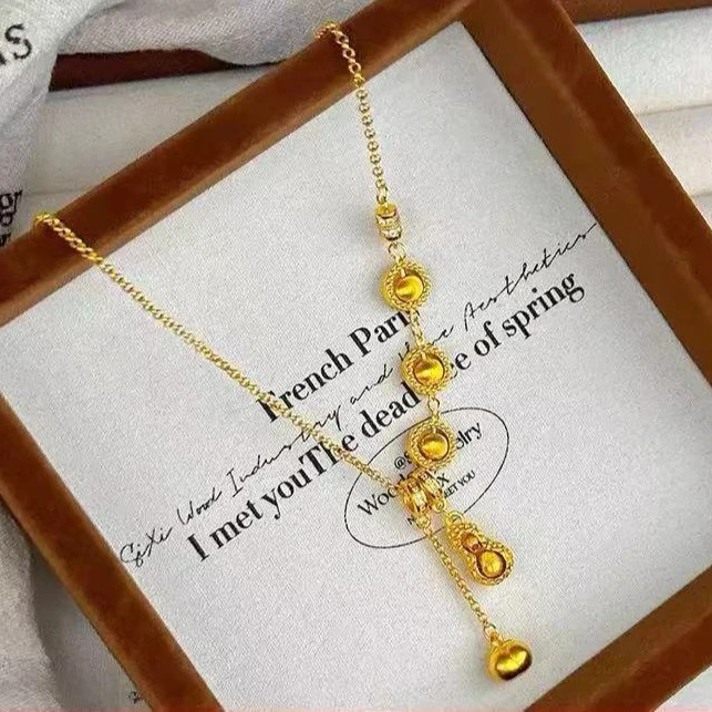 钛钢项链 钛钢材质  猫眼好事花丝项链  MTL