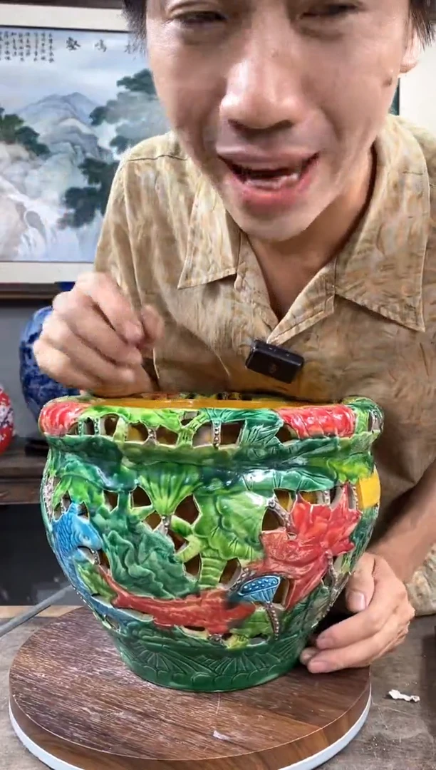 吴义松陶瓷联盟手绘陶瓷编号：5082