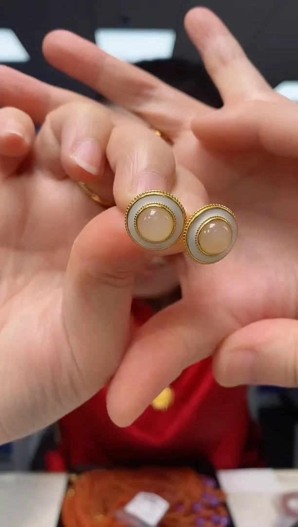 【闪购商品】和田玉（糖玉）EZ3950银S925镶嵌EZ3950