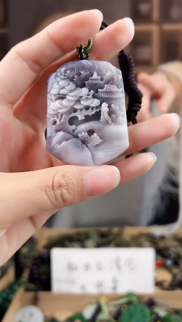 颈饰未镶嵌和田玉拍一发一，多样性发货