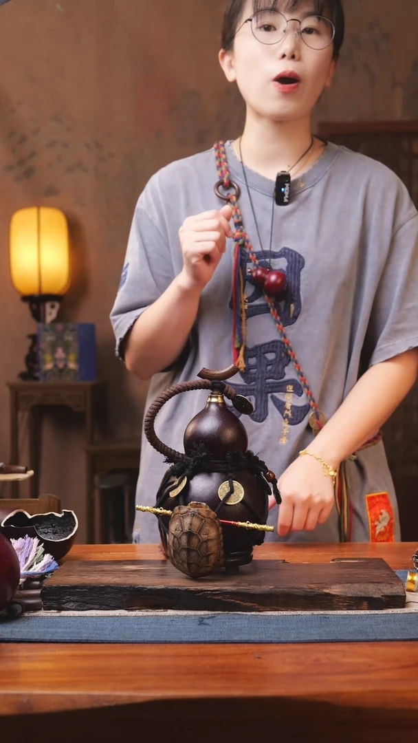 1017号精品大漆葫芦防腐防渗装水茶酒
