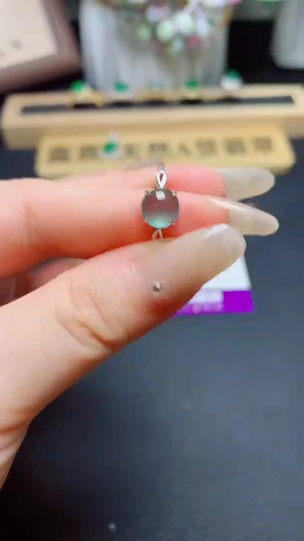 翡翠戒指银S925镶嵌天然翡翠s925银镶嵌