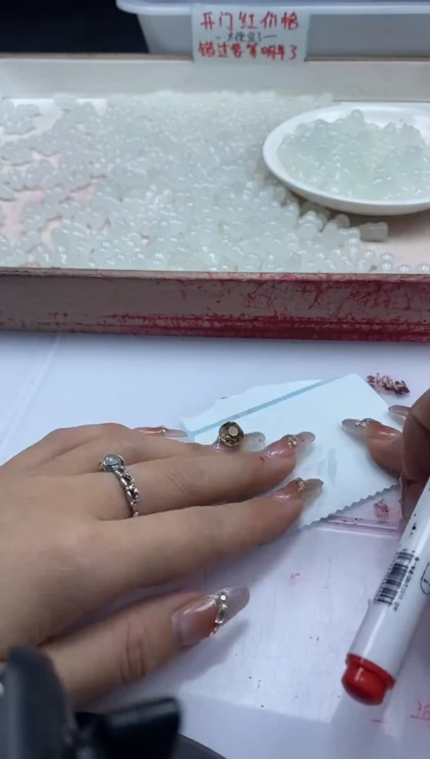 【闪购商品】玛瑙/玉髓颈饰未镶嵌w2332荔枝冻葫芦15*9mm*10颗