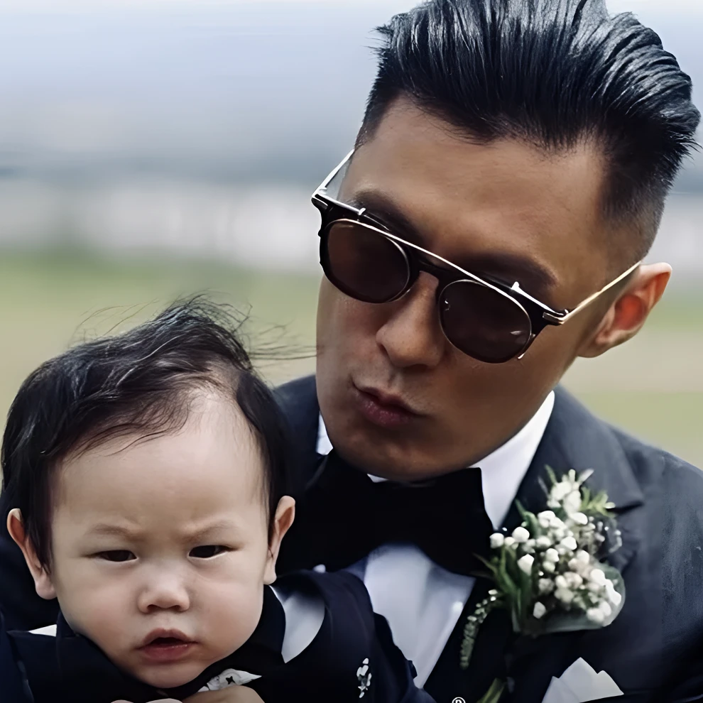 雅痞余文乐同款纯钛高级黑框近视偏光开车变色定制成品光学眼镜