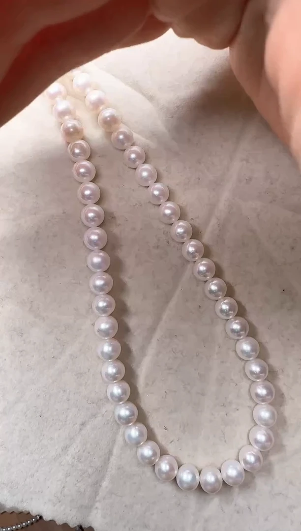 【闪购商品】淡水珍珠颈饰银S925镶嵌定向干哈呀10单58