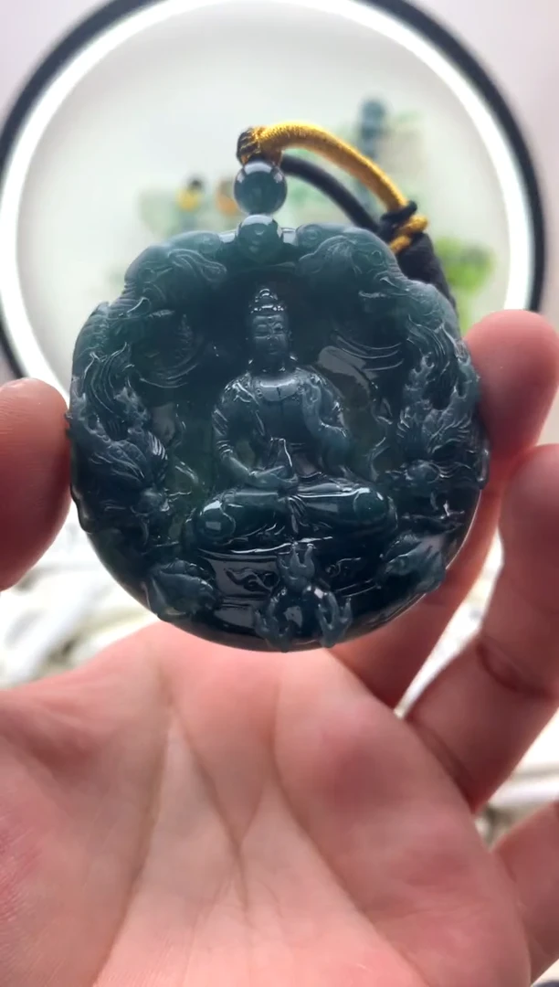 颈饰未镶嵌翡翠普贤