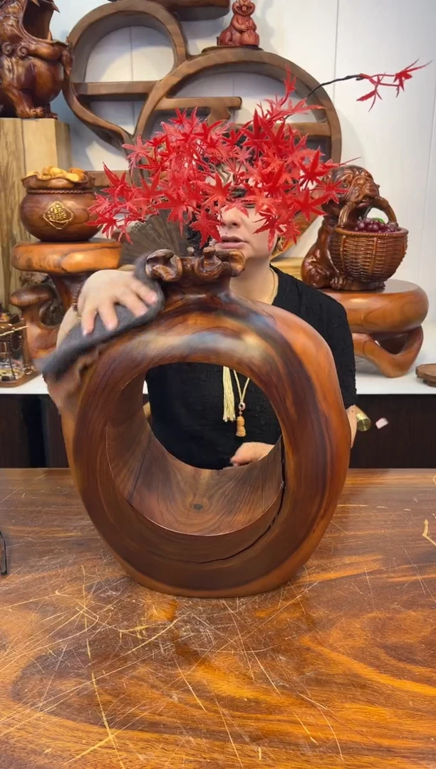 木香樟实木创意花器