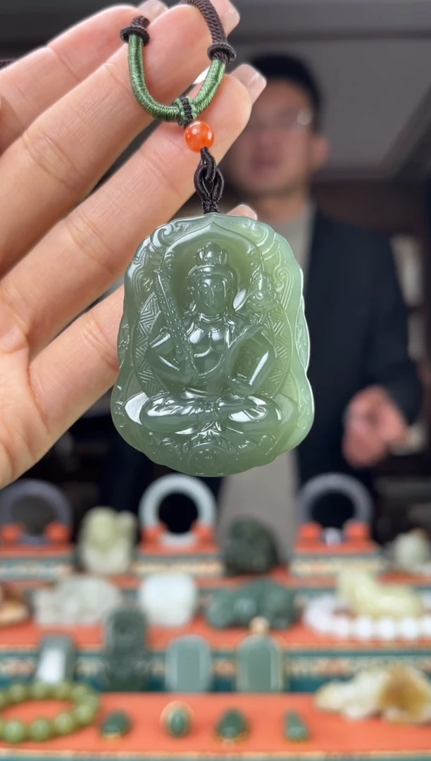 【闪购商品】和田玉颈饰未镶嵌佩佩牛 虎
