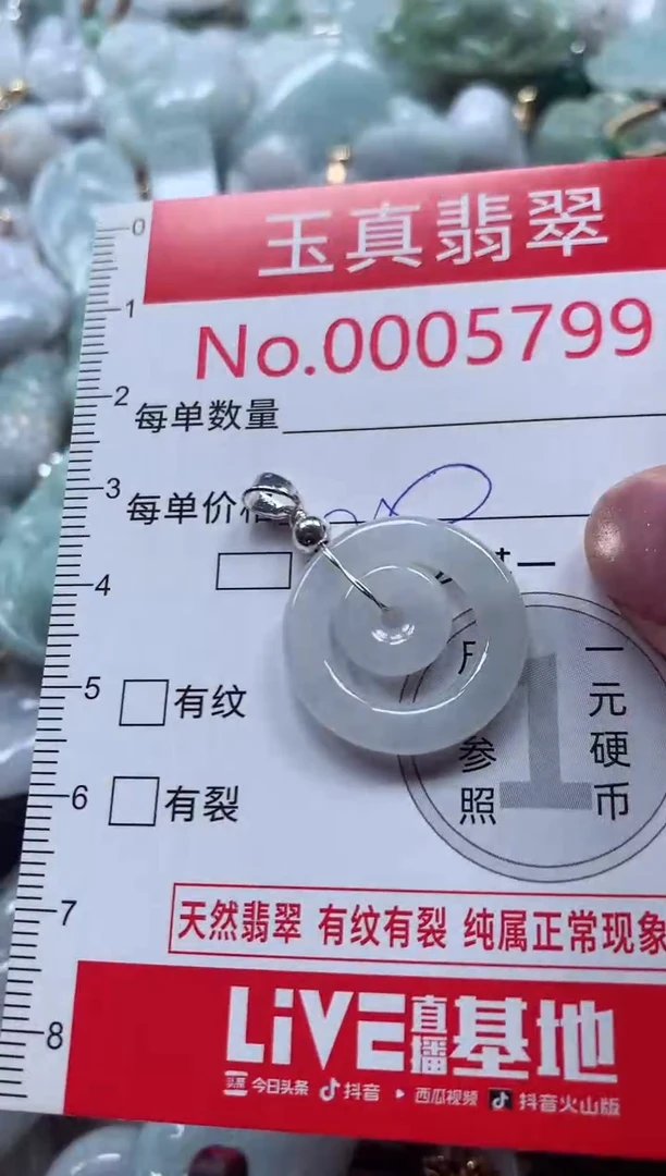 吊坠(不含链)未镶嵌翡翠5799