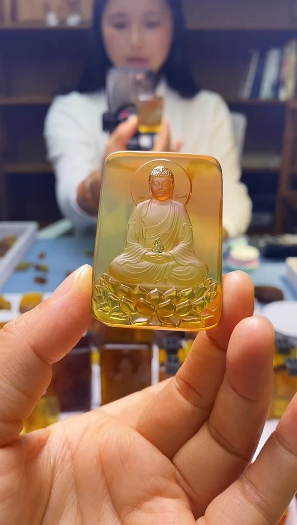 琥珀颈饰未镶嵌SN61-24（阿弥陀佛）
