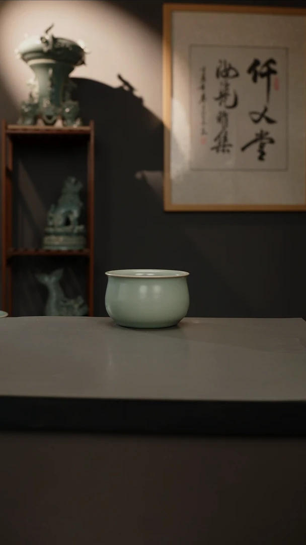 【闪购商品】杯仿古釉原矿 钱袋杯