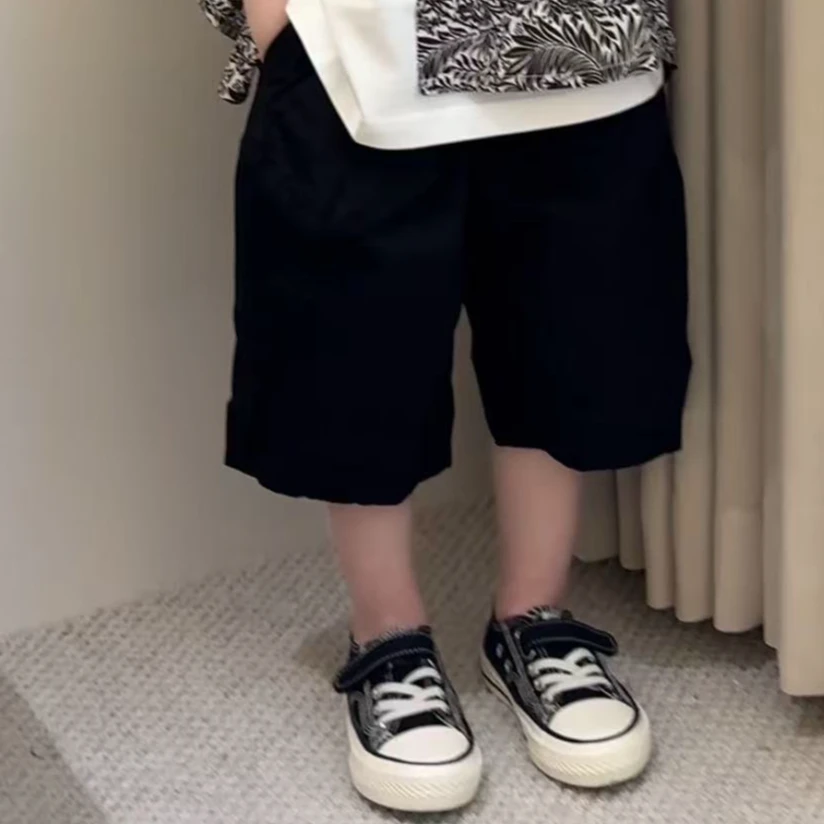 烁烁家夏季新款美式潮童挂包工装短裤