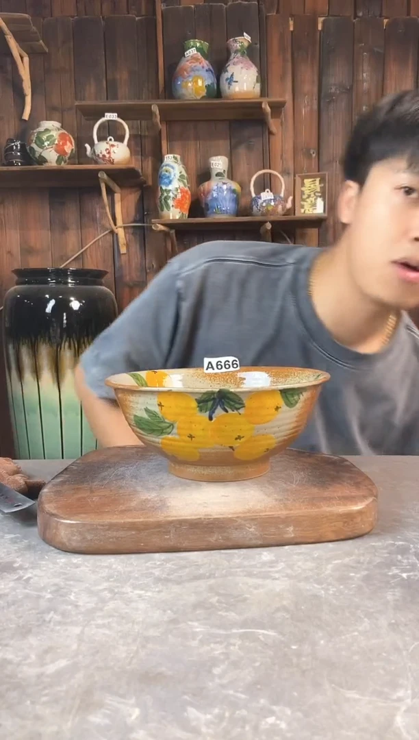 碗666，手工手绘，超值陶瓷
