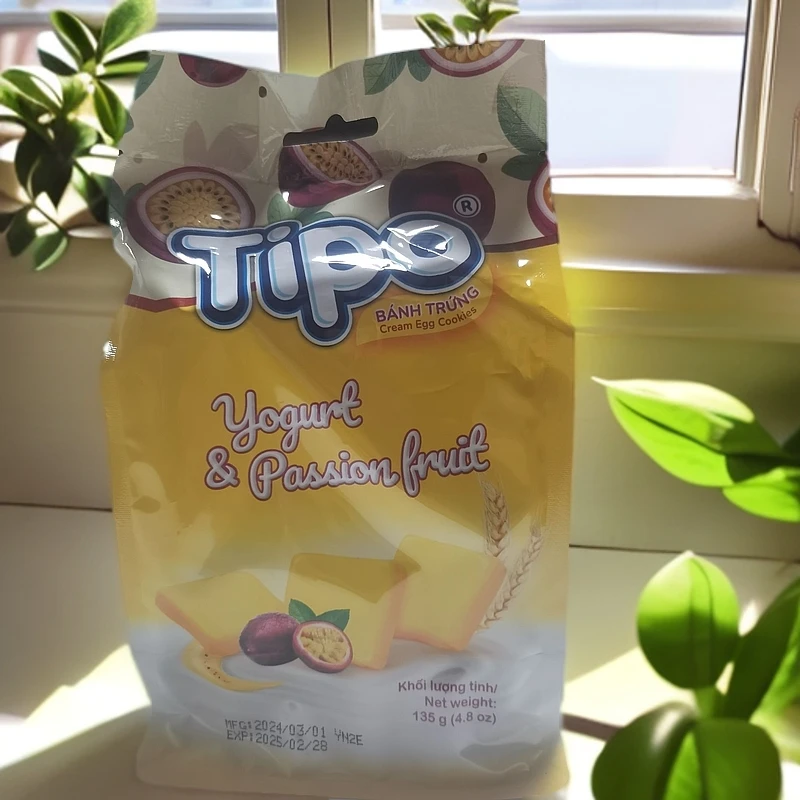 陆陆专属【25.2.28到期】Tipo百香果酸乳味面包干135g*4