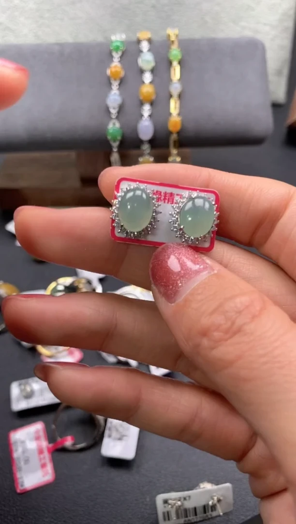 【闪购商品】翡翠戒指银S925镶嵌22222222     8