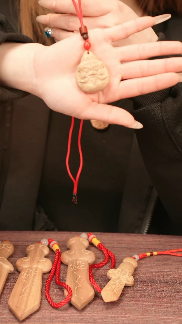 【闪购商品】桃木木雕钟馗吊坠