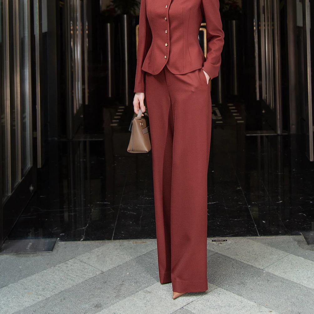 HY暮光橙直筒裤HY25261