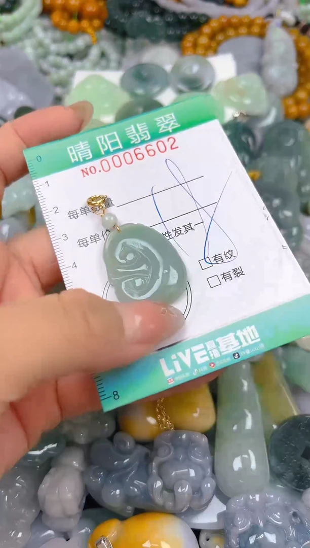 翡翠未镶嵌颈饰闪购0006602