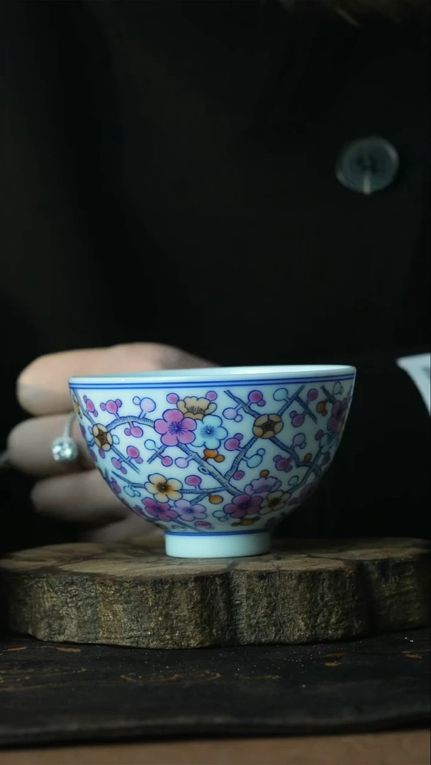 【闪购商品】杯景德镇陶瓷善听斗彩